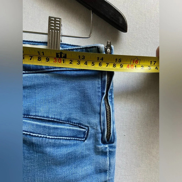 Pilcro and the Letterpress Anthropologie high rise denim leggings Sz 29 - Picture 12 of 12